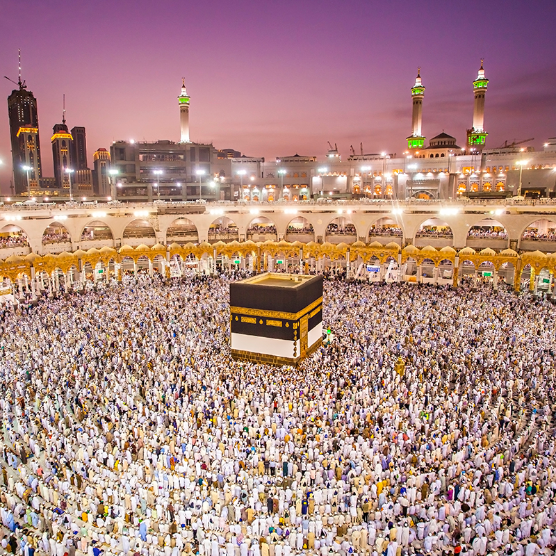Hajj worshippers