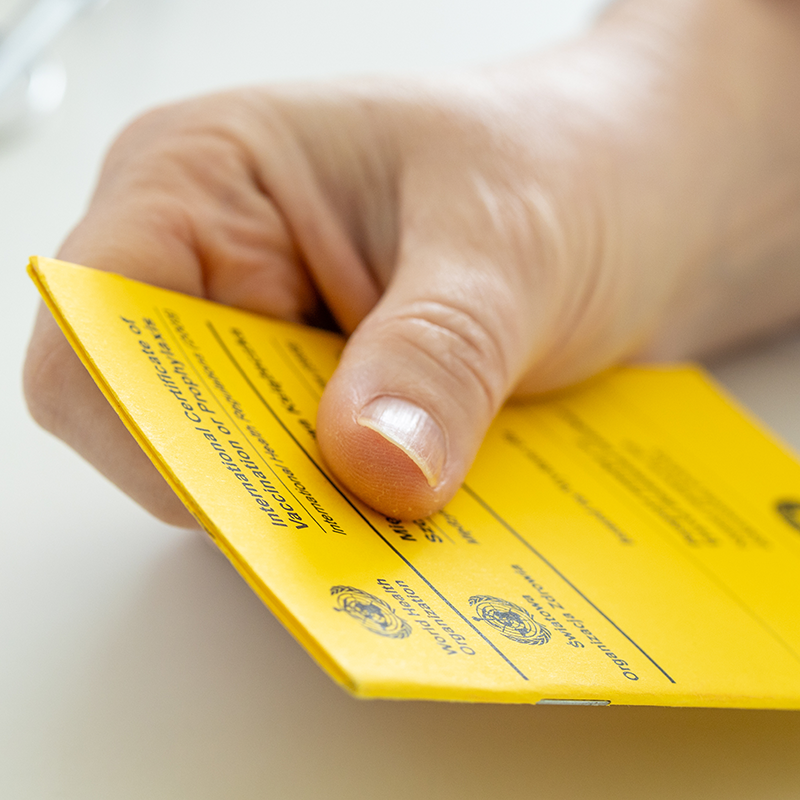 yellow fever certificate